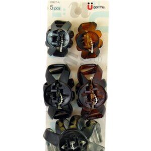 SCUNCI SPIDER CLAWS CLIPS - ASSORTED SIZES - 5 PCS. (20927)